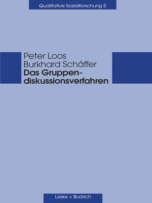 cover image of Das Gruppendiskussionsverfahren